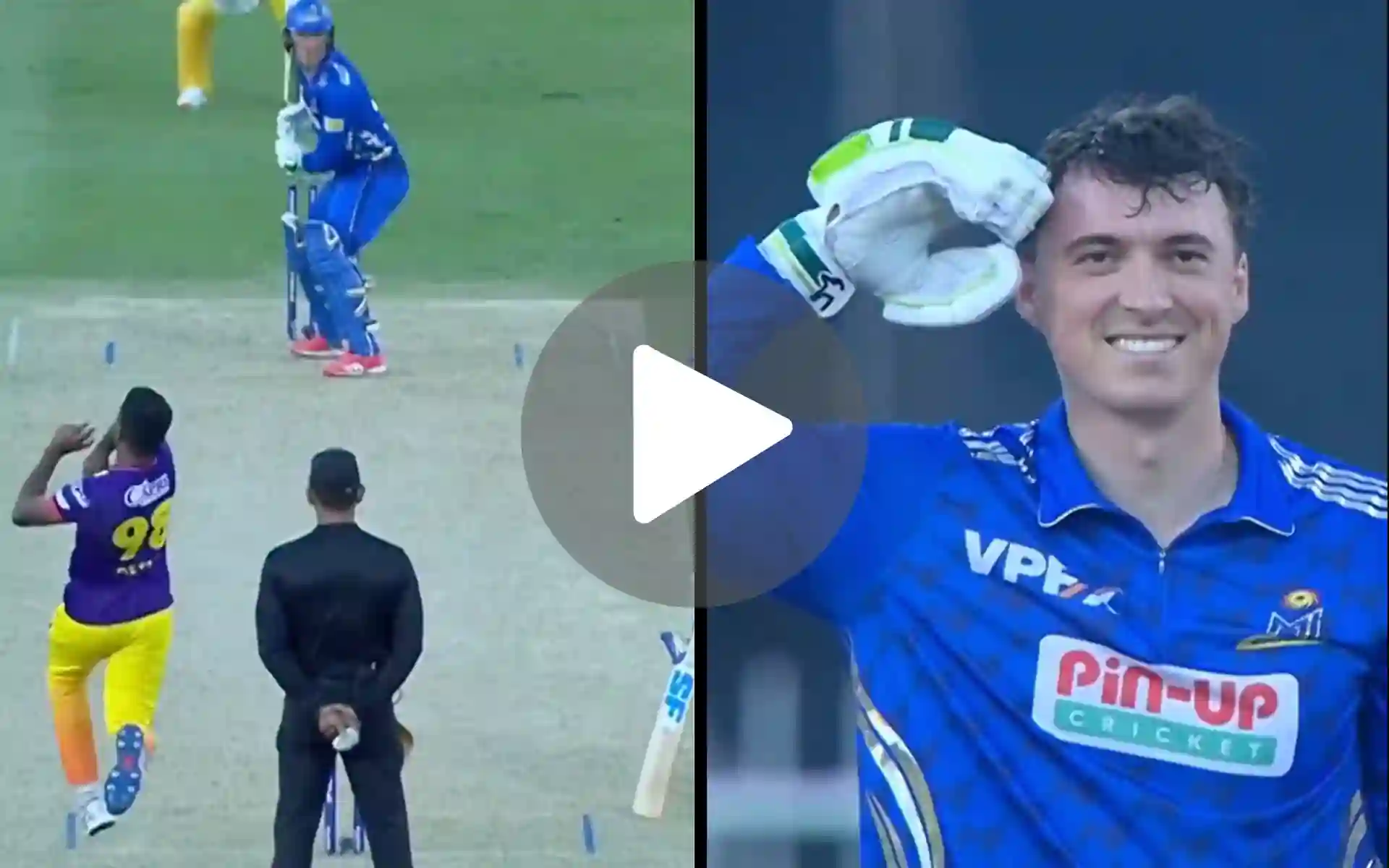 [Watch] MI Emirates' Tom Banton Brings Up Century In Style With A Six In ILT20 2025